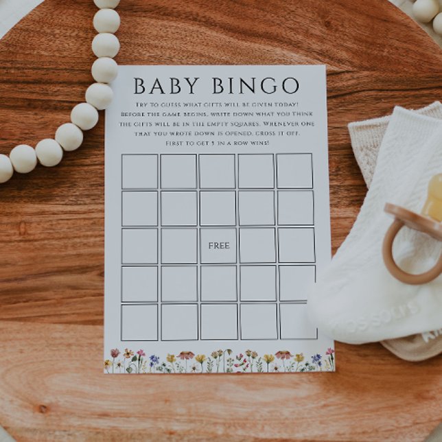 Colorida tarjeta de bingo para bebé de Baby Shower (Subido por el creador)