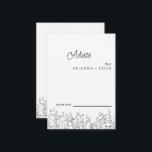 Colorida tarjeta de consejo para Bodas de flores s<br><div class="desc">Esta es una hermosa y elegante tarjeta de consejo para Bodas de flores silvestres. Esta colorida tarjeta de consejo de bodas de flores silvestres es perfecta para su boda de verano, simple y caprichoso. Es perfecto como tarjetas de boda, tarjetas de visita y más. Haga clic en el botón personalizar...</div>
