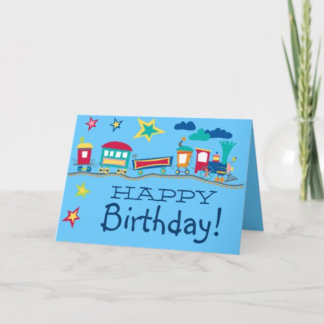 Colorida tarjeta de cumpleaños del personalizado (Anverso)