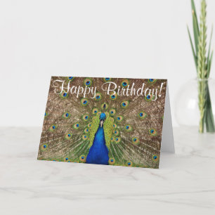 Colorida tarjeta de felicitación de cumpleaños de