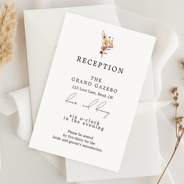 Colorida tarjeta de gabinete de recepción de boda  (Subido por el creador)