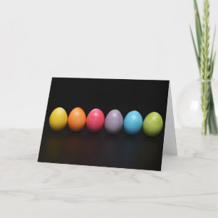 Colorida Tarjeta de Huevos de Pascua