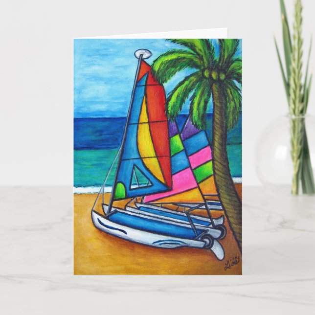 Colorida tarjeta de saludo de hobby (Anverso)