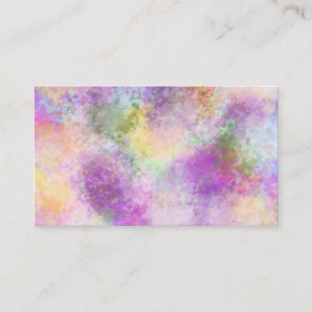 Colorida tarjeta de visita de alegría (Anverso)