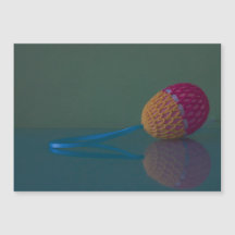 Colorida tarjeta magnética Crochet Easter Egg Holi