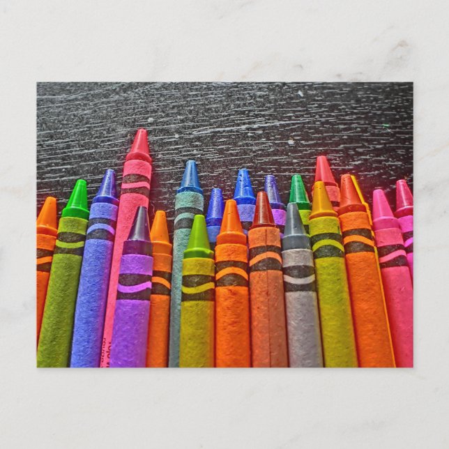 Colorida tarjeta postal de ideas brillantes (Anverso)