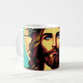 ¡Colorida taza de Jesús!