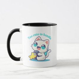 Colorida taza del gato kawaii