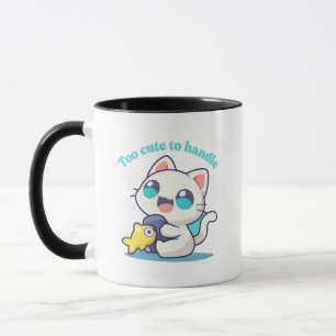 Colorida taza del gato kawaii