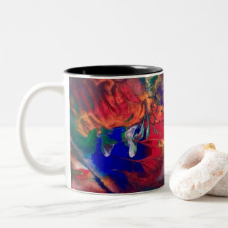 Colorida taza hippie tee tye Groovy café Mug