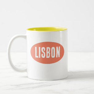 Colorida taza portuguesa de Lisboa