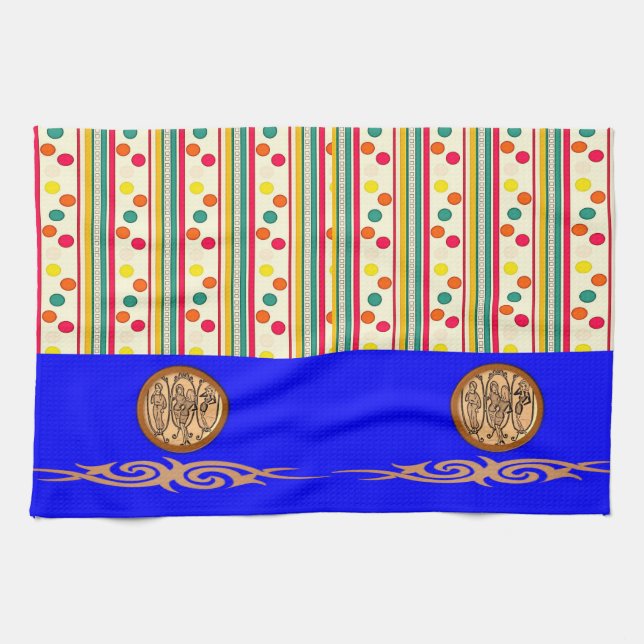 colorida toalla de cocina de pokadot (Horizontal)