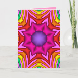 Colorida y decorativa tarjeta del día de la madre 