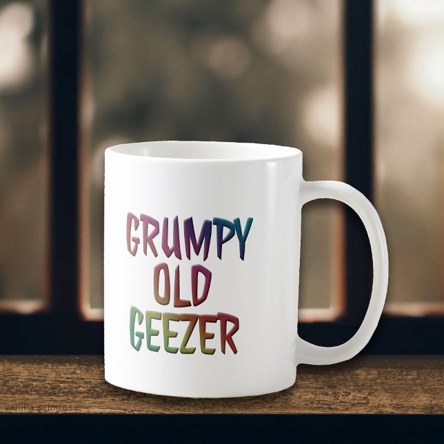 Colorida y gruñona Copa Geezer Mug (Subido por el creador)