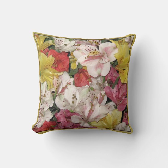 Coloridas almohadas Bouquet American MoJo (Anverso)