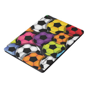 Coloridas Bolas de fútbol Diseño Funda iPad Pro