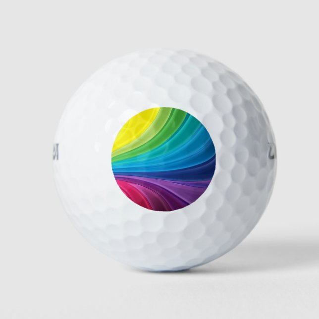 Coloridas bolas de golf Rainbow (Anverso)