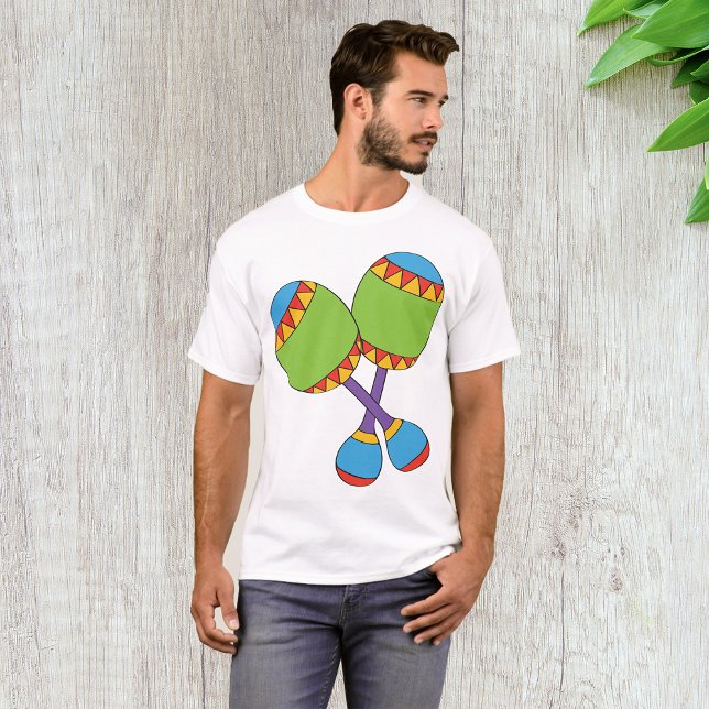 Coloridas camisetas de los hombres de Maracas (Subido por el creador)
