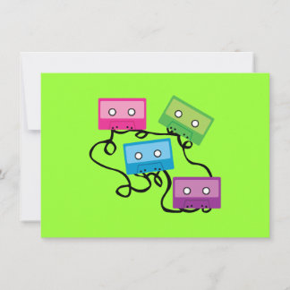Coloridas cintas de cassette
