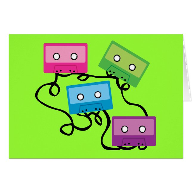 Coloridas cintas de cassette (Anverso (Horizontal))