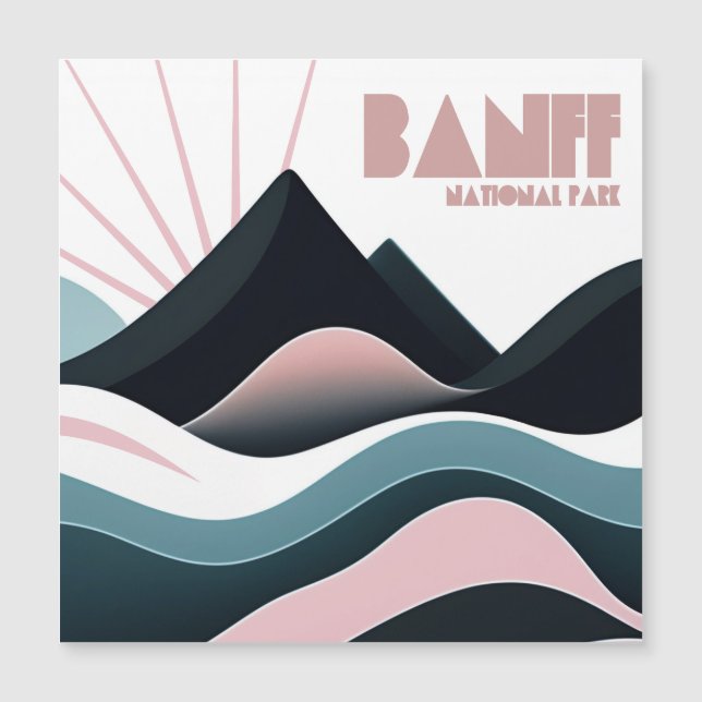 Coloridas colinas del Parque Nacional Banff (Anverso)