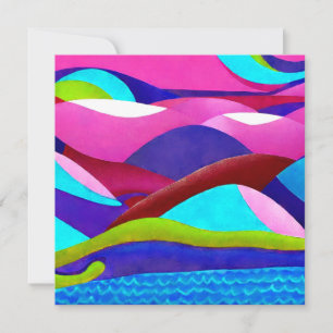 Coloridas colinas oceánicas