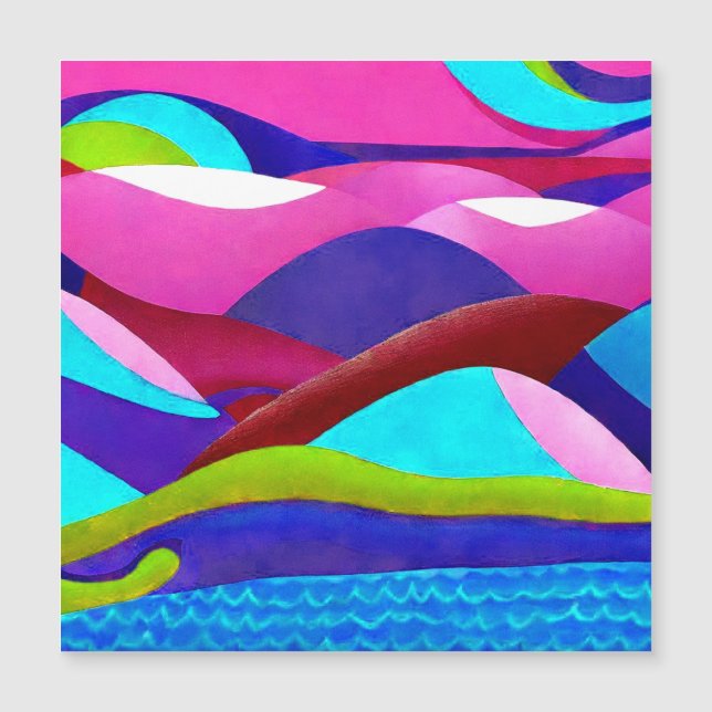 Coloridas colinas oceánicas (Anverso)