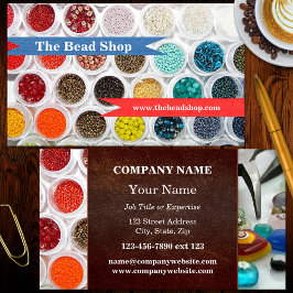 Coloridas cuentas Joyas hechas a mano Tarjeta de p