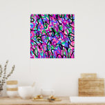 Coloridas Disfraces Resumen de Arte<br><div class="desc">Divertidas calamares abstractas en colores brillantes</div>