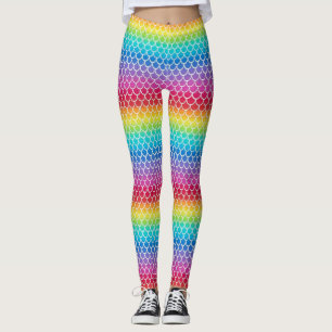 Coloridas escalas de sirena arcoiris Leggings