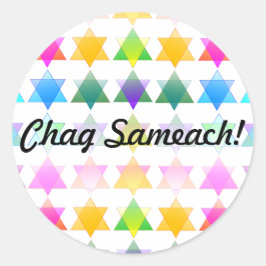 Coloridas estrellas de David Pegatina