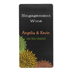 Coloridas Etiquetas de vino para la participación 