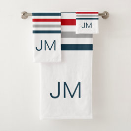 Coloridas franjas navales horizontales