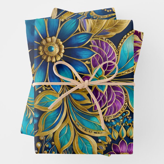 Coloridas hojas de papel de envolvimiento de arte  (Subido por el creador)