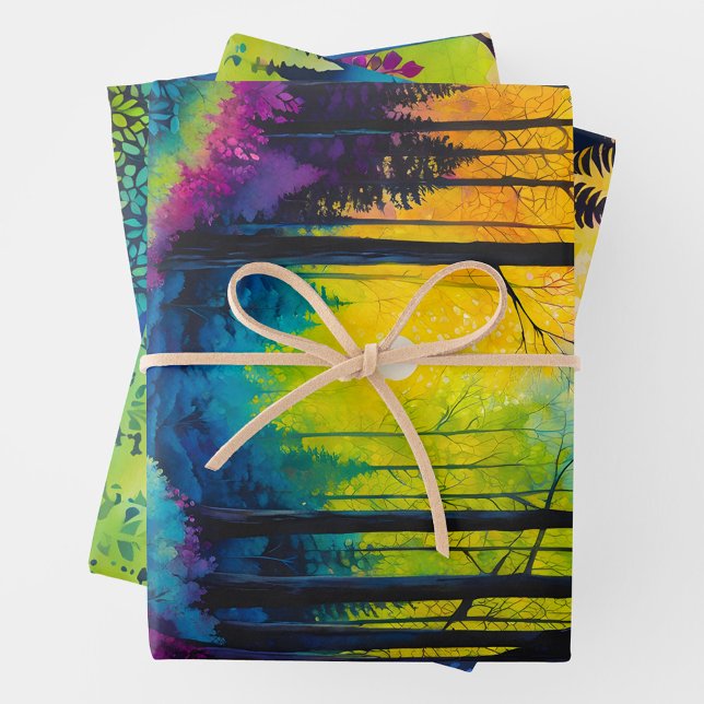 Coloridas hojas de papel de envolvimiento de arte  (Subido por el creador)