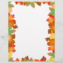 Coloridas hojas otoñales - Letterhead