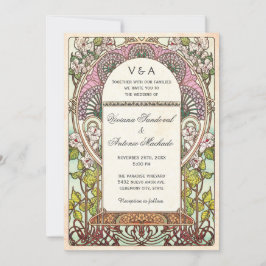 Coloridas invitaciones a bodas de cosecha de vinta