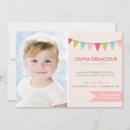 Coloridas invitaciones a fiestas de cumpleaños par