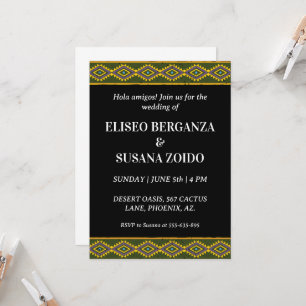 coloridas invitaciones nupciales mexicanas