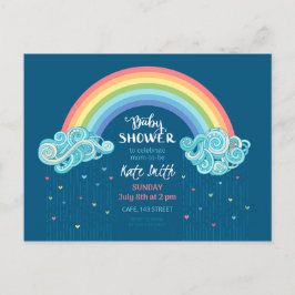 Coloridas invitaciones para bañar en el arcoiris