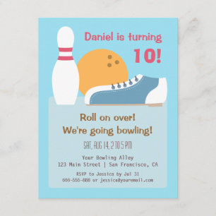 Coloridas invitaciones para fiestas de cumpleaños