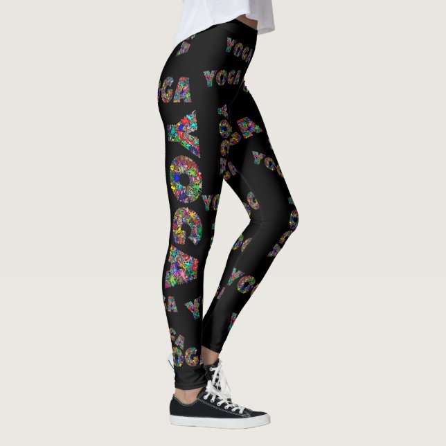 Coloridas leggings de caminatas para mujeres de yo (Derecha)