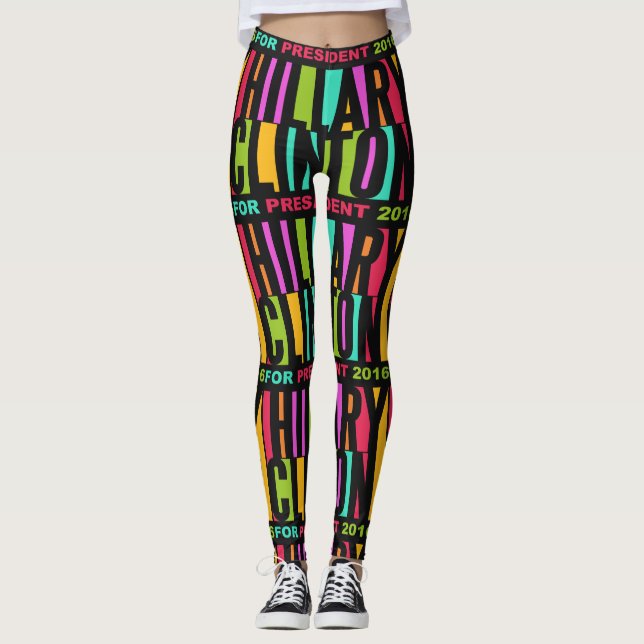 Coloridas leggings Hillary Clinton 2016 (Anverso)