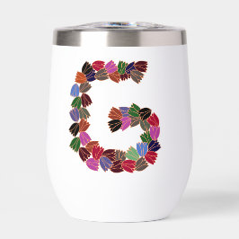 Coloridas letras de tulipán "G"