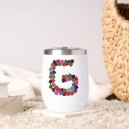 Coloridas letras de tulipán "G"
