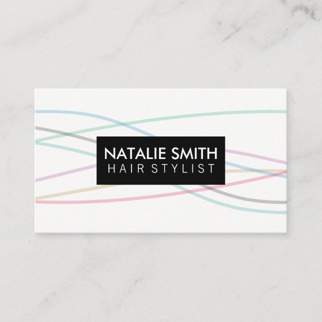 Coloridas líneas / cita (Anverso)