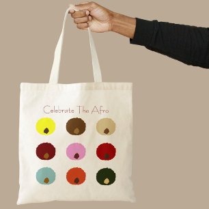 Coloridas mujeres negras celebran la bolsa de la t