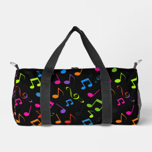 Coloridas notas musicales Diseño Bolsa Duffel