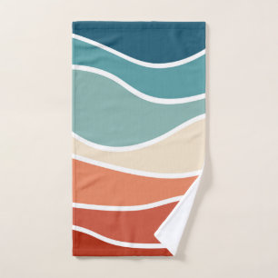 Coloridas olas de estilo retro