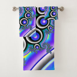 Coloridas Perlas Púrpuras Espiral Fractal